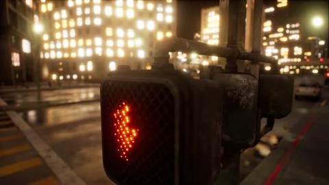 Beautiful Hyperlapse timelapse of night Miami city traffic Stock Illustration