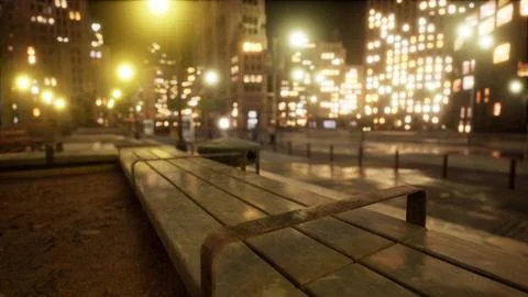 Beautiful Hyperlapse timelapse of night Miami city traffic Stock Illustration
