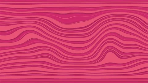 Beautiful hypnotic abstract curly waves and lines loopable pattern. Pink and Stock Footage 65218998