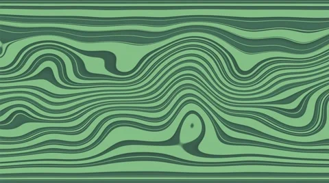 Beautiful hypnotic abstract curly waves and lines loopable pattern. Teal and Stock Footage 65219127