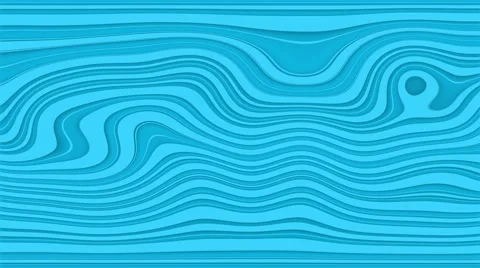 Beautiful hypnotic abstract curly waves and lines loopable pattern. Vivid Stock Footage 65219271