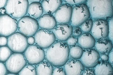 A beautiful ice blue structur Stock Photos