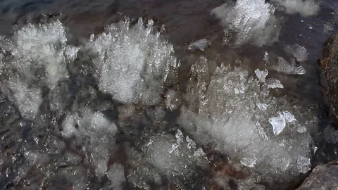 Beautiful ice cubes Stock Footage 71172071