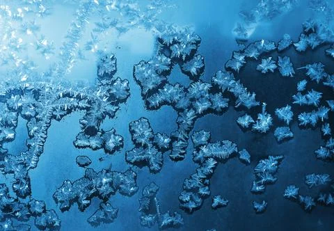 Beautiful ice patterns and sunlight, natural winter texture Foto stock