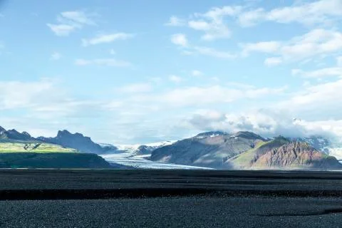 Beautiful icelandic view Stock Photos
