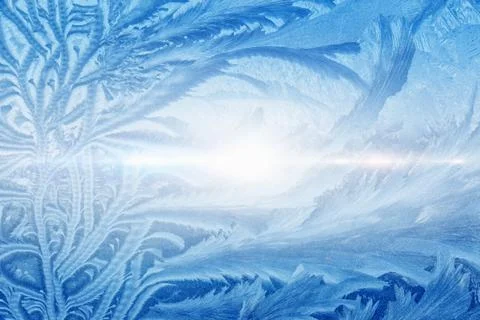 Beautiful icy pattern Stock Illustration
