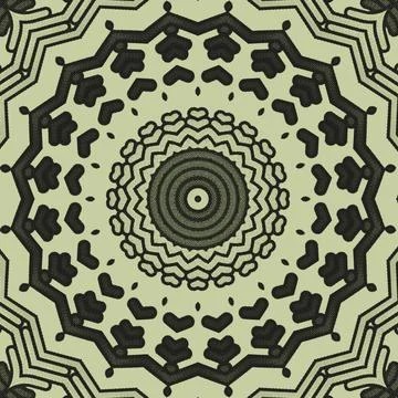 Beautiful illustration of a circular pattern in the form of mandala Stock Illustration