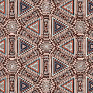 Beautiful illustration of multicolored patterns and designs. Concept of home Stock Illustration
