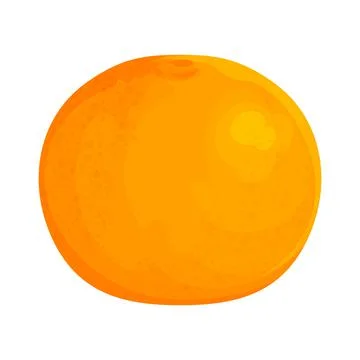 A  beautiful illustration of an orange Illustrazione stock