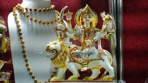 Beautiful image of goddess durga. Stock Photos
