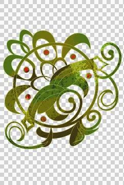 A beautiful interesting form in the form of a pattern, similar to ancient Stock Photos