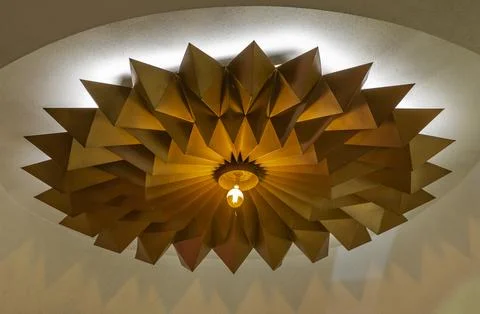 Beautiful interior design with Ceiling lamp in Scala cinema. Fotos de archivo