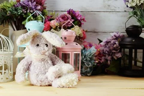 Beautiful interior doll and with different home related objects Stock Photos