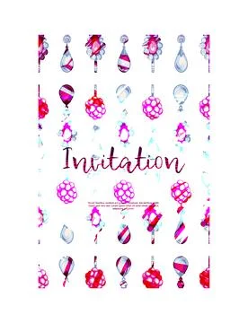A beautiful invitation Stock Illustration