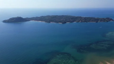 The beautiful islands of Madagascar Nosy Sakatia - Near Nosy Be,  Aerial view Stock Footage 260052353
