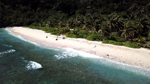 Beautiful isolated beach in Samoa 库存影片 97566480