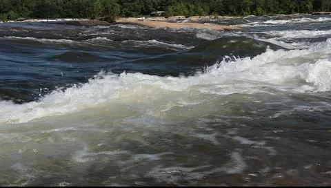 Beautiful James river rapids Stock Footage 11137111