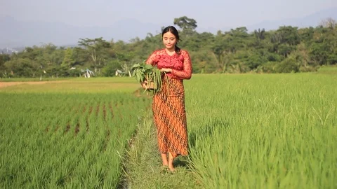 Beautiful Java Girl Stock Footage 113072440