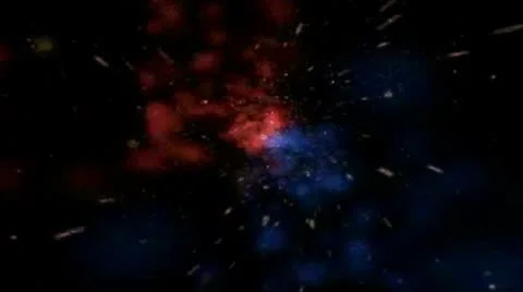 Beautiful Journey through outer space Stock Footage 8914832