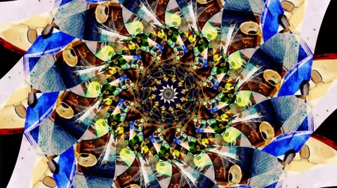 Beautiful kaleidoscope loop abstract background 動画素材 61345139
