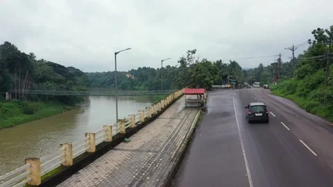 Beautiful Kerala Cable Bridge Vídeos de archivo 159409956