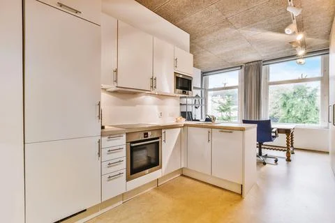 Beautiful kitchen design Stock Photos