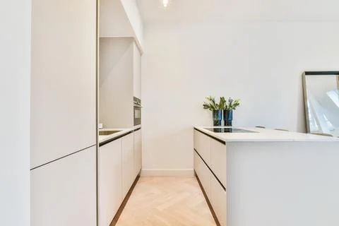 Beautiful kitchen design Stock Photos