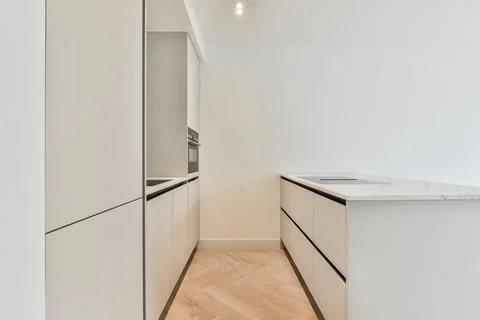 Beautiful kitchen design Stock Photos