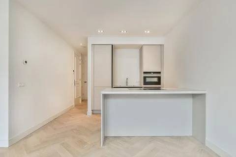Beautiful kitchen design Stock Photos