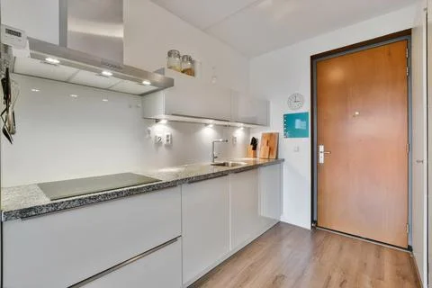 Beautiful kitchen design Stock Photos