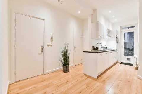 Beautiful kitchen design Stock Photos
