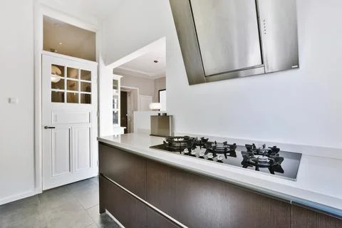Beautiful kitchen design Stock Photos