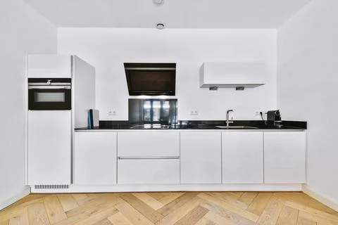 Beautiful kitchen design Stock Photos