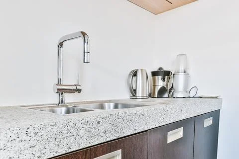 Beautiful kitchen design Stock Photos