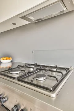 Beautiful kitchen design Stock Photos