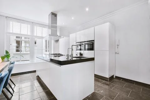 Beautiful kitchen design Stock Photos