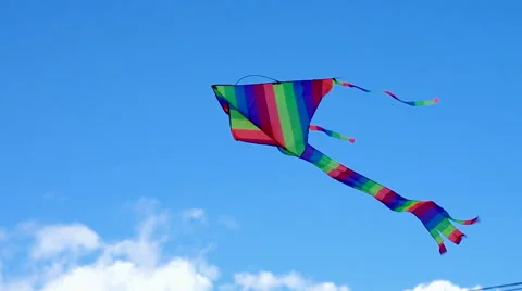 Beautiful kite in the sky Stock Footage 58053764
