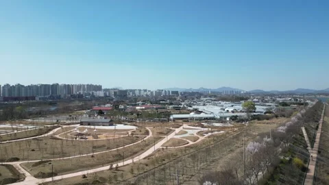 Beautiful korean river Stock Footage 260211839
