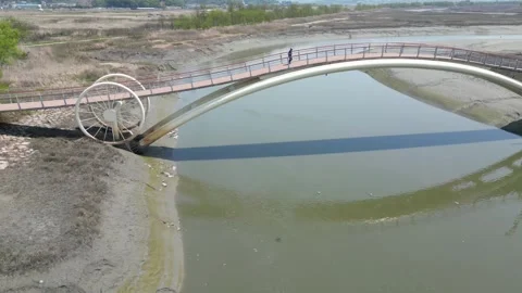 Beautiful korean river Stock Footage 260212347