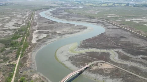 Beautiful korean river Video stock 260212543