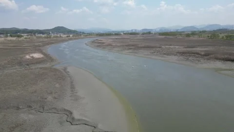 Beautiful korean river Stock Footage 260215456