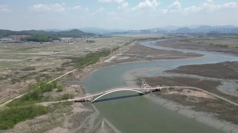 Beautiful korean river Stock Footage 260215538