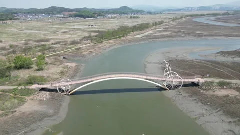 Beautiful korean river Stock Footage 260215542