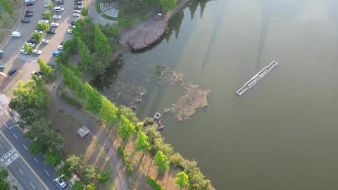 Beautiful korean river Stock Footage 260215618