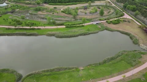 Beautiful korean river Video stock 260216447