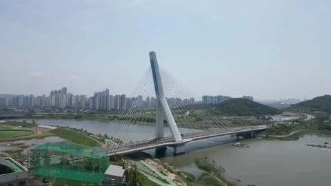 Beautiful korean river Stock Footage 260216900