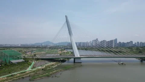 Beautiful korean river Stock Footage 260217580