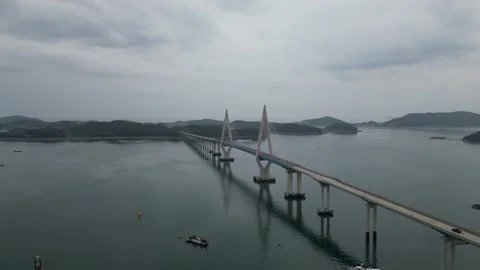 Beautiful korean river Video stock 260218072