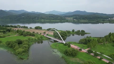 Beautiful korean river Stock Footage 260218073