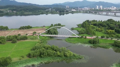 Beautiful korean river Video stock 260218358